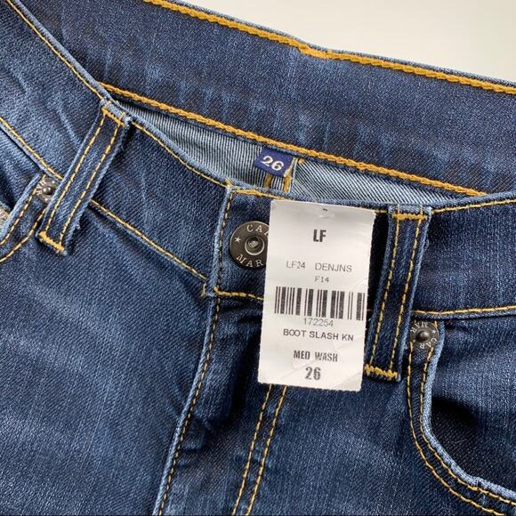 LF Carmar Skinny Boot Leg Mid Wash Jeans - Picture 5 of 7